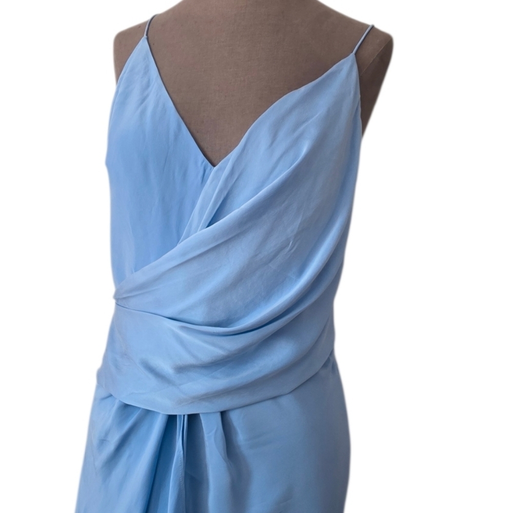ACLER Lucas Silk Dress In Empire Blue Size 8 NWT - Picture 4 of 16